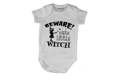 Beware, Cute Little Witch - Halloween - Baby Grow