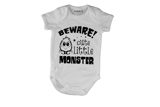 Beware - Cute Little Monster! - Baby Grow