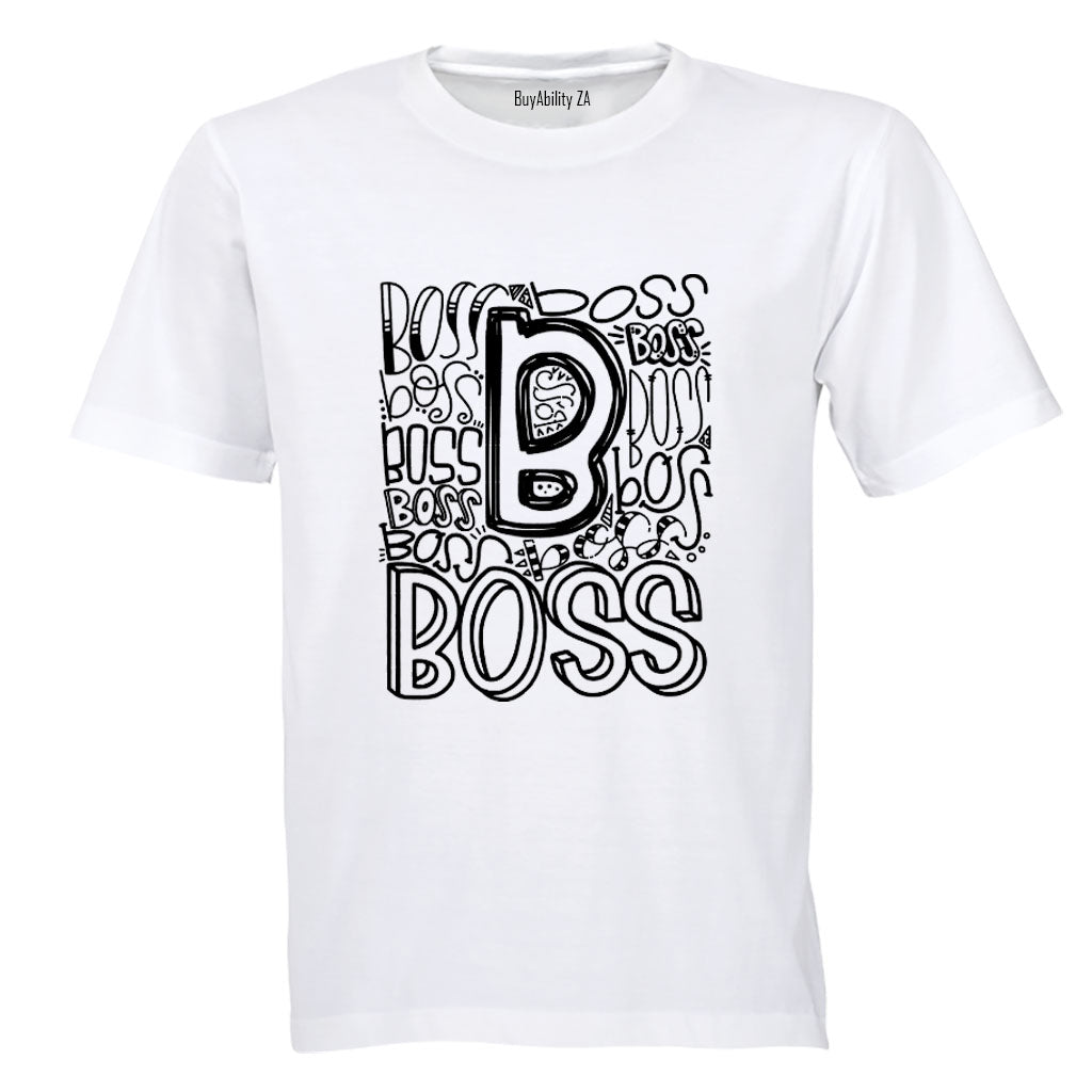 B for BOSS - Adults - T-Shirt - BuyAbility