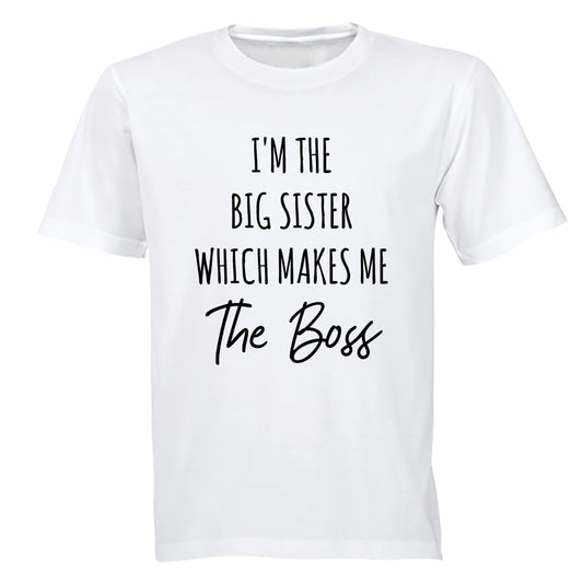 Big Sister - The Boss - Kids T-Shirt - BuyAbility South Africa