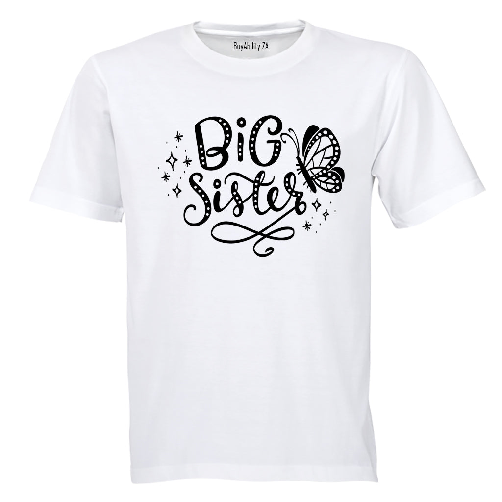 Big Sister - Butterfly - Kids T-Shirt - BuyAbility South Africa