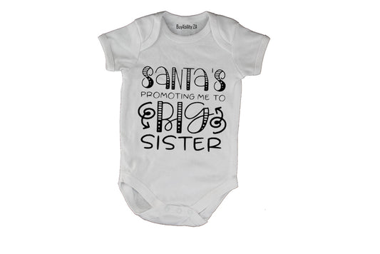 Big Sister - Christmas - Baby Grow