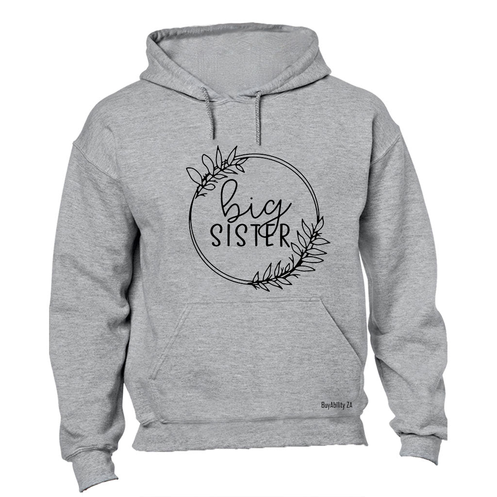 Big Sister - Circular Wreath - Hoodie