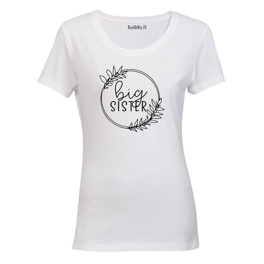 Big Sister - Circular Wreath - Ladies - T-Shirt