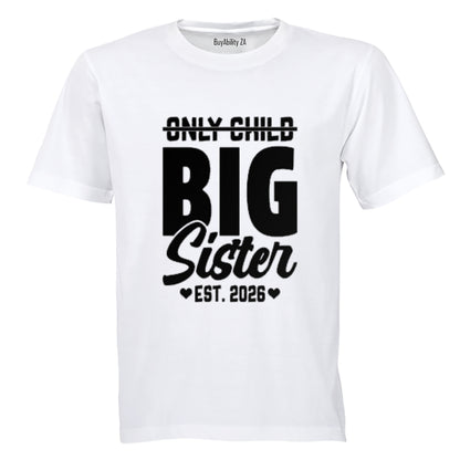 Big Sister Est 2026 - Kids T-Shirt - BuyAbility South Africa