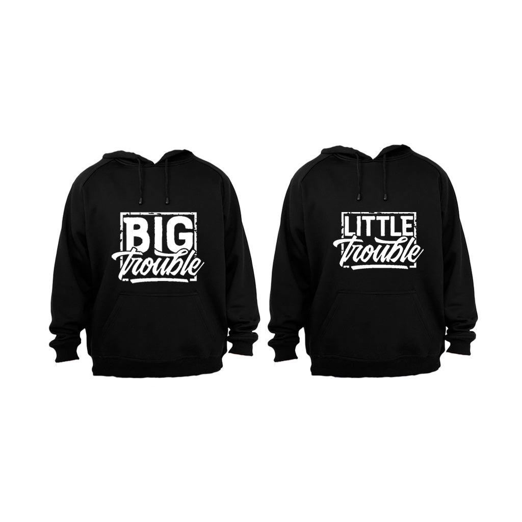 Big Trouble. Little Trouble - Couples Hoodies (1 Set)