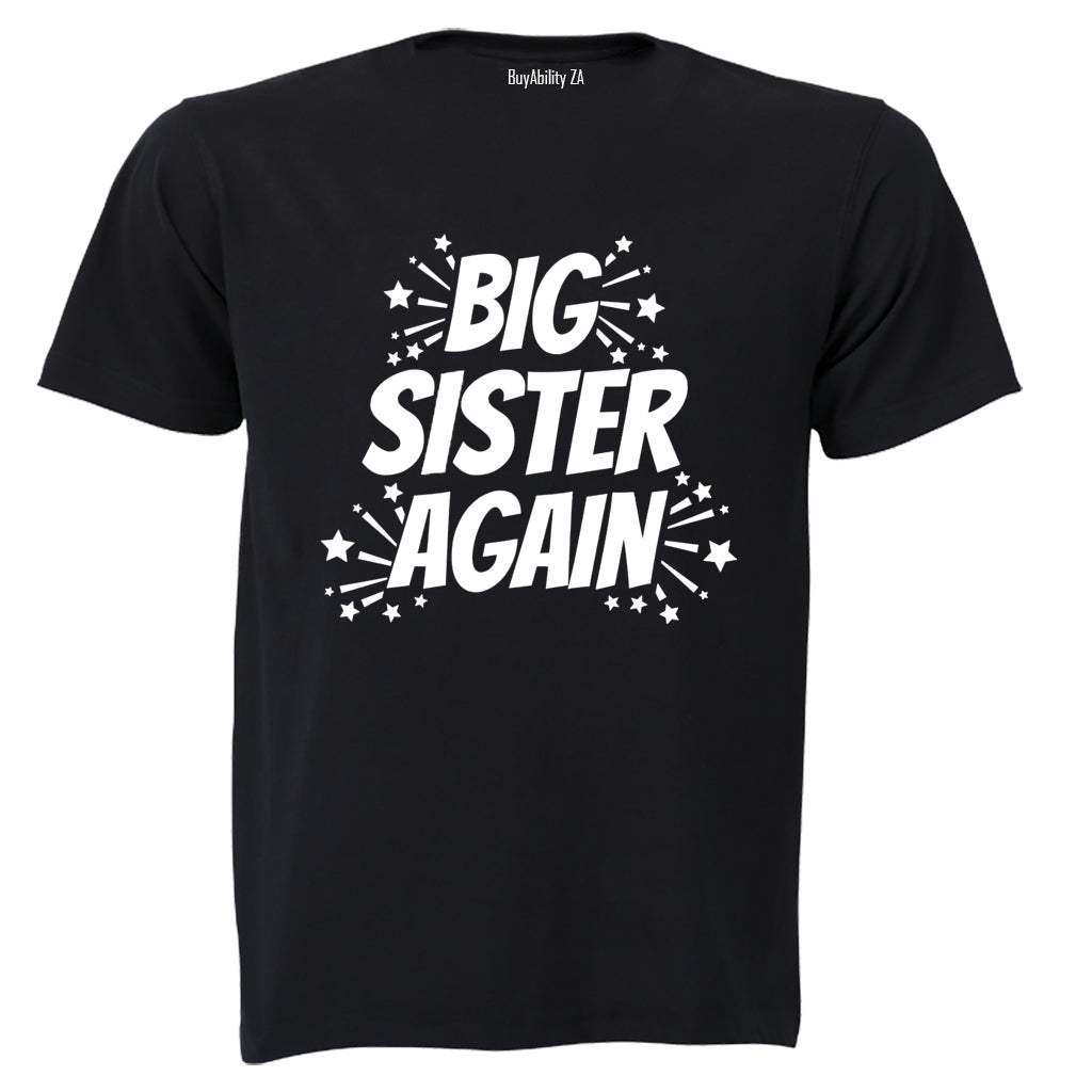 Big Sister Again Fireworks - Kids T-Shirt - BuyAbility South Africa