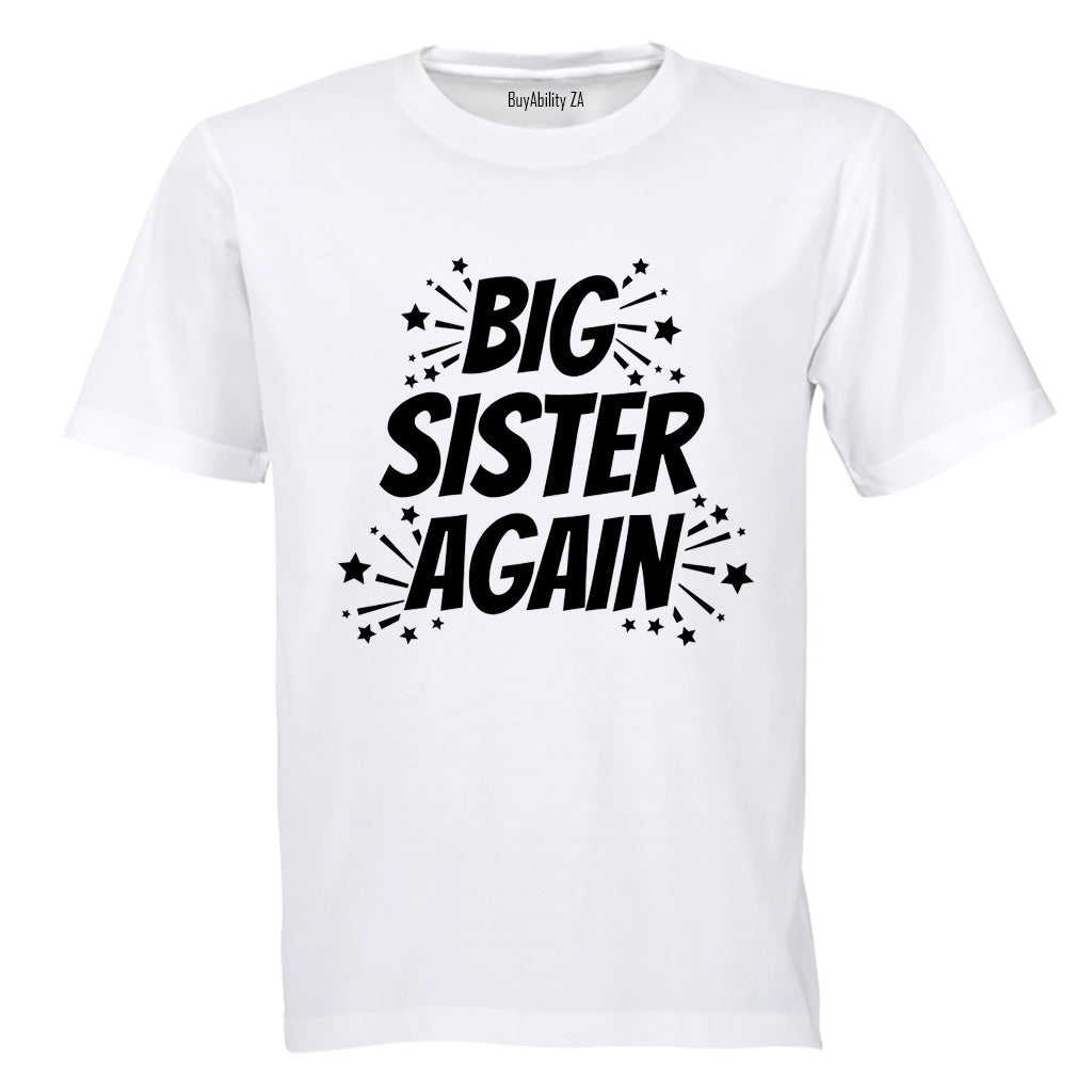 Big Sister Again Fireworks - Kids T-Shirt - BuyAbility South Africa