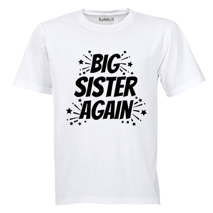 Big Sister Again Fireworks - Kids T-Shirt - BuyAbility South Africa