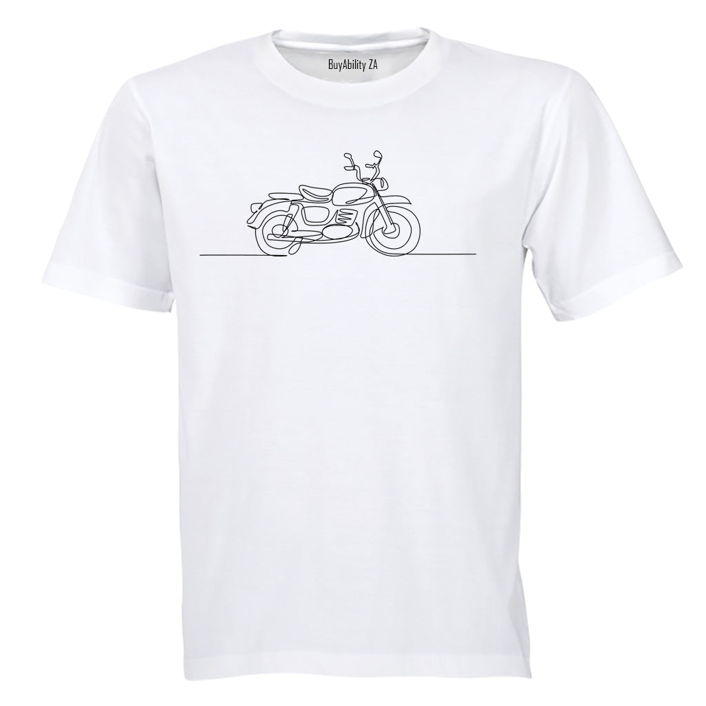Motorbike Illustration - Adults - T-Shirt - BuyAbility South Africa