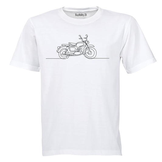 Motorbike Illustration - Adults - T-Shirt - BuyAbility South Africa