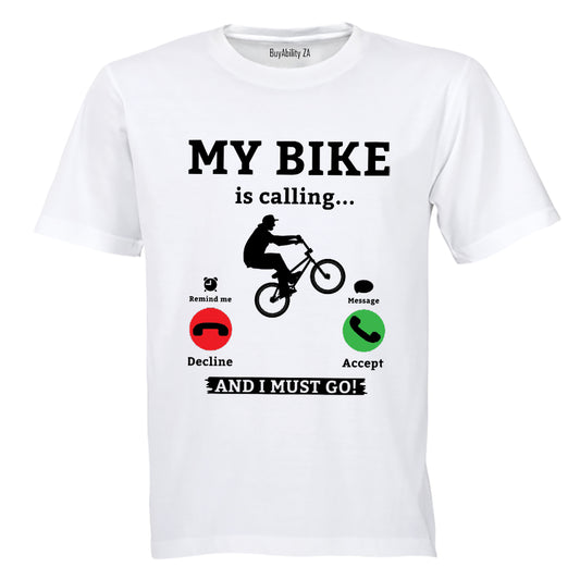 Bike Is Calling - Adults - T-Shirt - BuyAbility South Africa