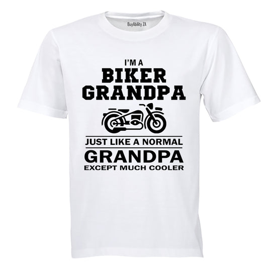 Biker Grandpa - Adults - T-Shirt