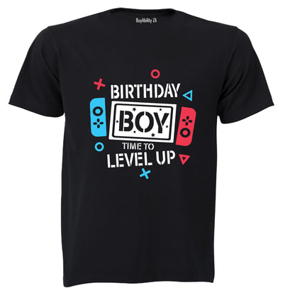Birthday Boy - Level Up - Kids T-Shirt