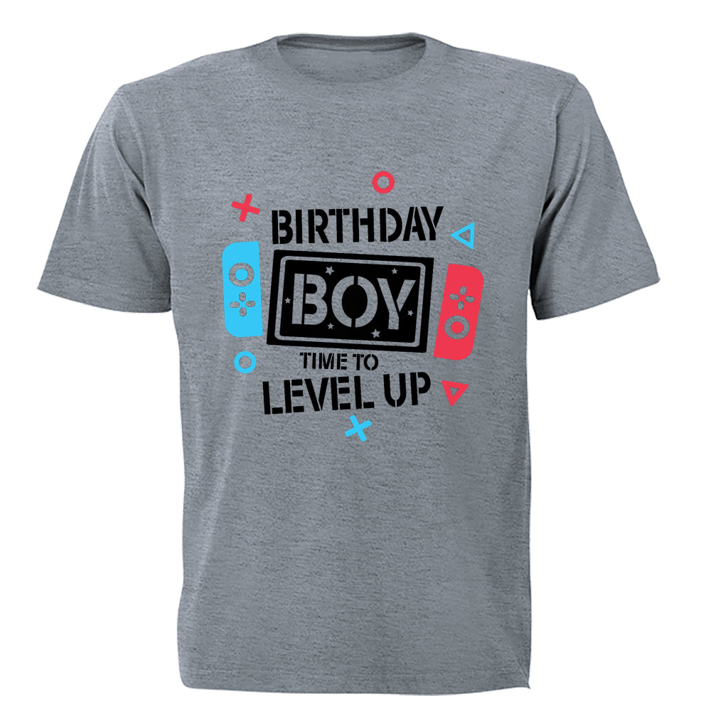 Birthday Boy - Level Up - Kids T-Shirt - BuyAbility South Africa
