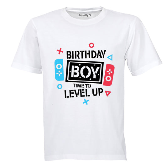 Birthday Boy - Level Up - Kids T-Shirt