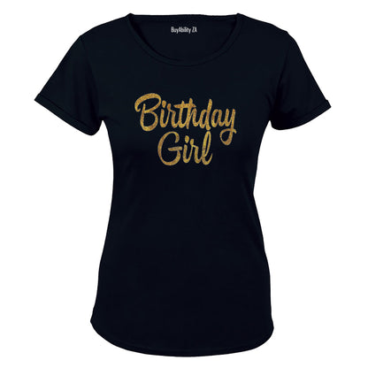 Birthday Girl - Glitter Gold - Ladies - T-Shirt