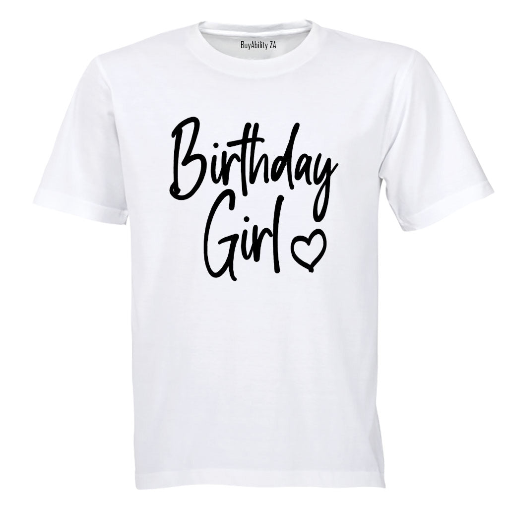Birthday Girl - Love Heart - Kids T-Shirt