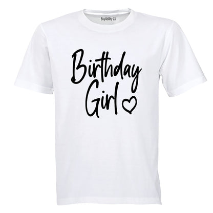 Birthday Girl - Love Heart - Kids T-Shirt
