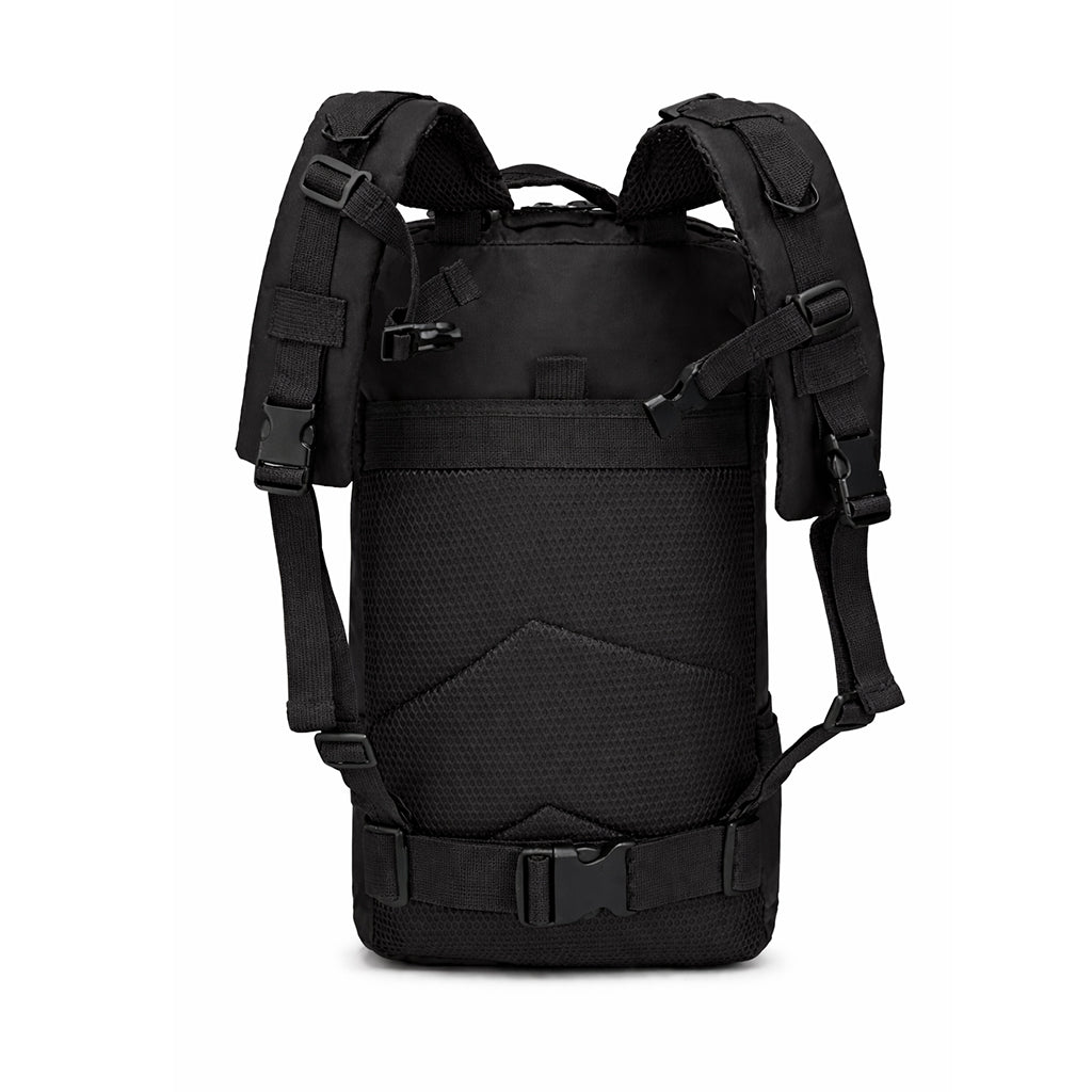 Multi-Compartment Tactical Backpack - 25L - Black
