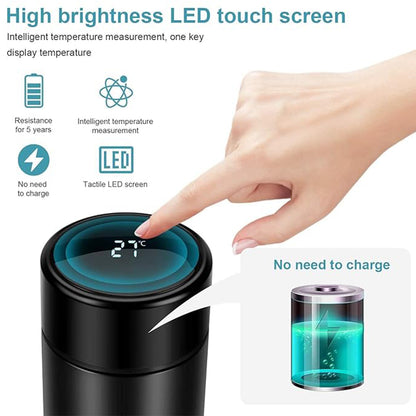 Smart Water Bottle Stainless Steel Vacuum Thermo Flask Traveling Cup 500ml