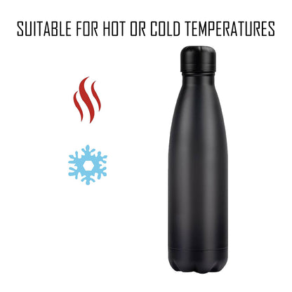 Black Stainless Steel Bottle - 500ml - BuyAbility