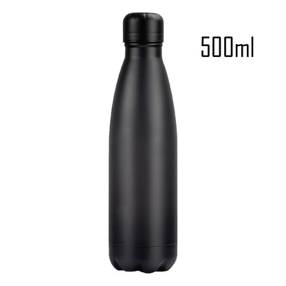 Black Stainless Steel Bottle - 500ml - BuyAbility