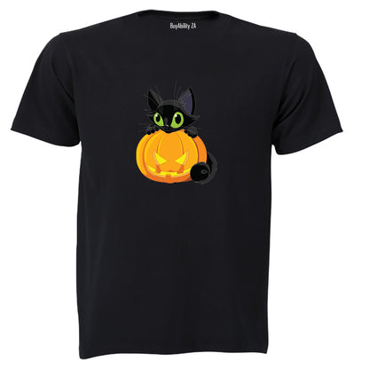 Black Cat - Halloween - Kids T-Shirt