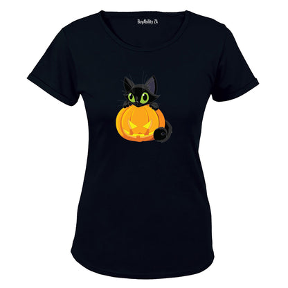 Black Cat - Halloween - Ladies - T-Shirt