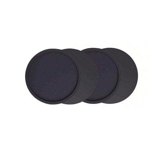 Black Silicone Coasters - 4 Pack