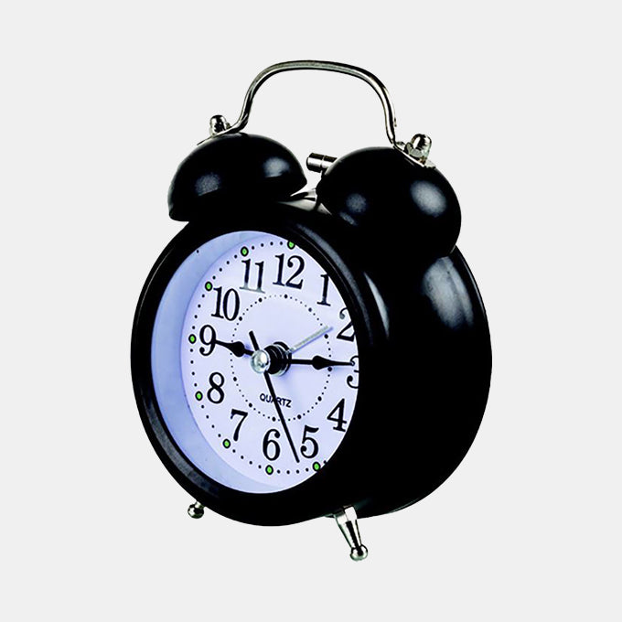 Ringing Twin Bell Alarm Clock - Black