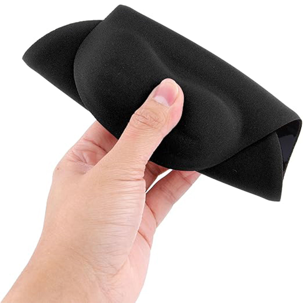 Black Ergonomic Mouse Pad with Wrist Support - BuyAbility