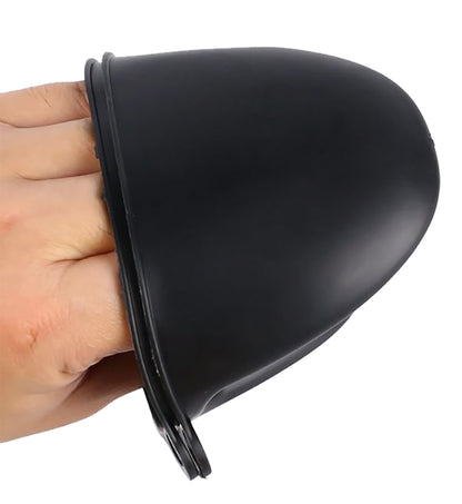 2 Piece Black Silicone Oven Mittens - BuyAbility