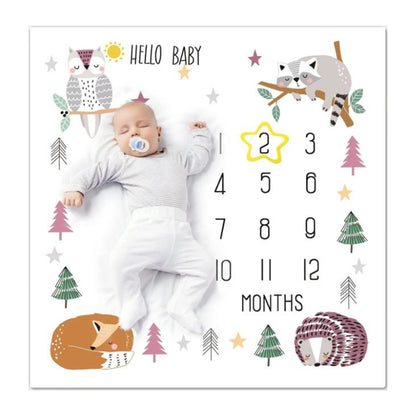 Forest Friends - Baby Milestone Blanket
