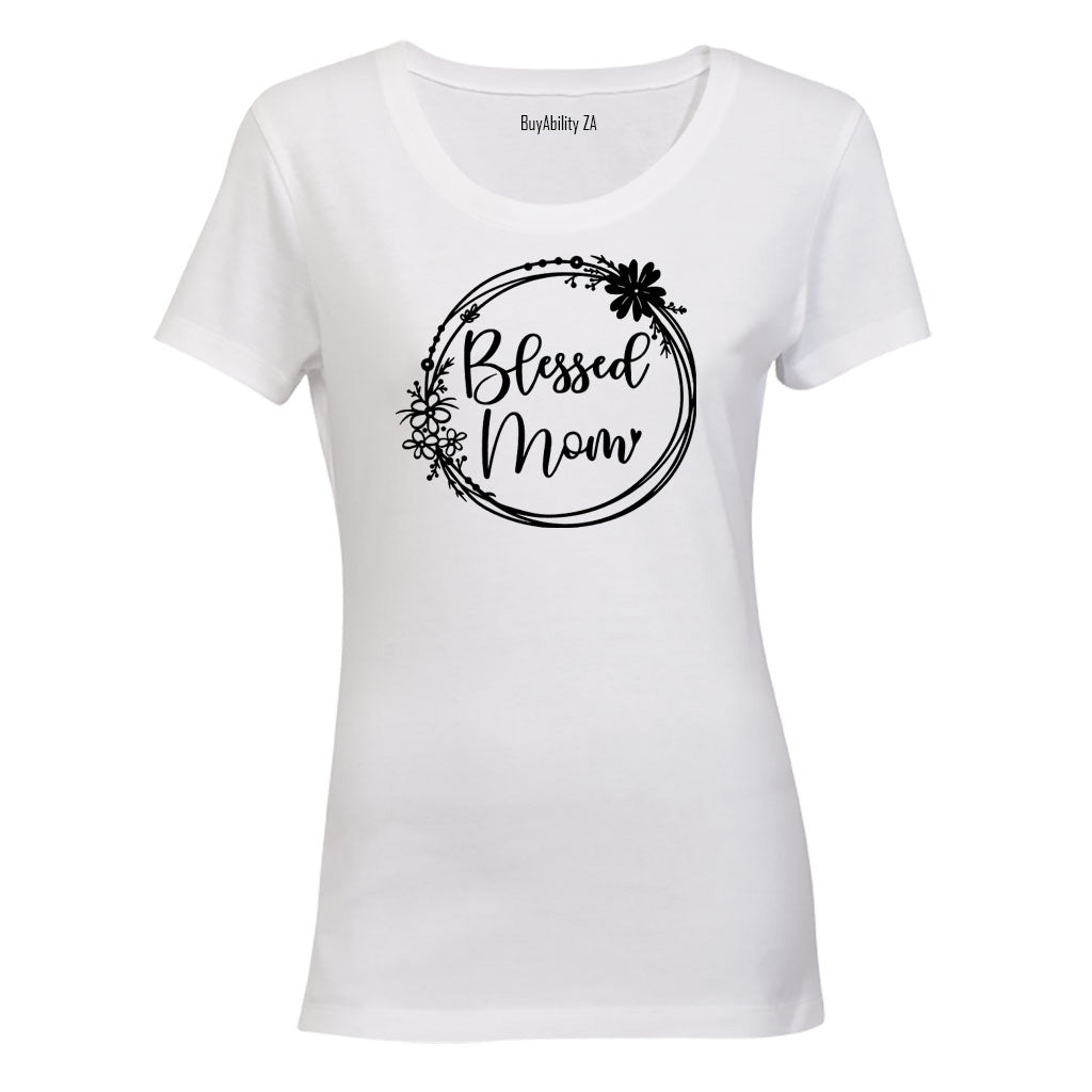 Blessed Mom - Circular - Ladies - T-Shirt