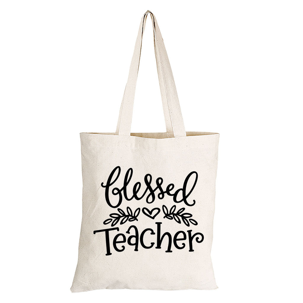 Blessed Teacher - Eco-Cotton Natural Fibre Bag