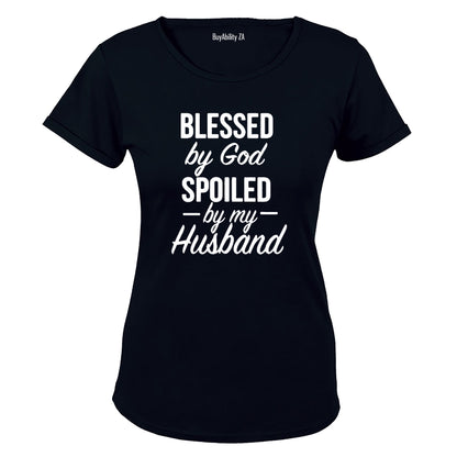Blessed by God, Spoiled by my Husband! - Ladies - T-Shirt