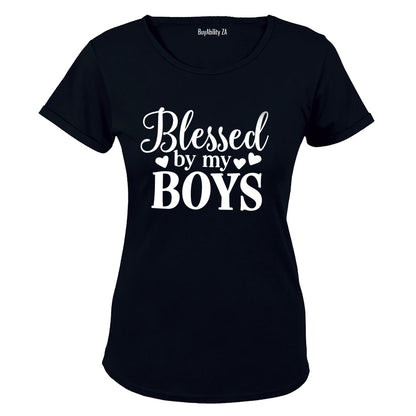 Blessed by my Boys - Ladies - T-Shirt