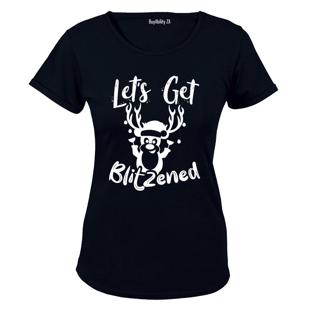 Blitzened - Christmas - Ladies - T-Shirt