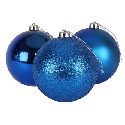 10pc Christmas Bauble - 6cm - BLUE