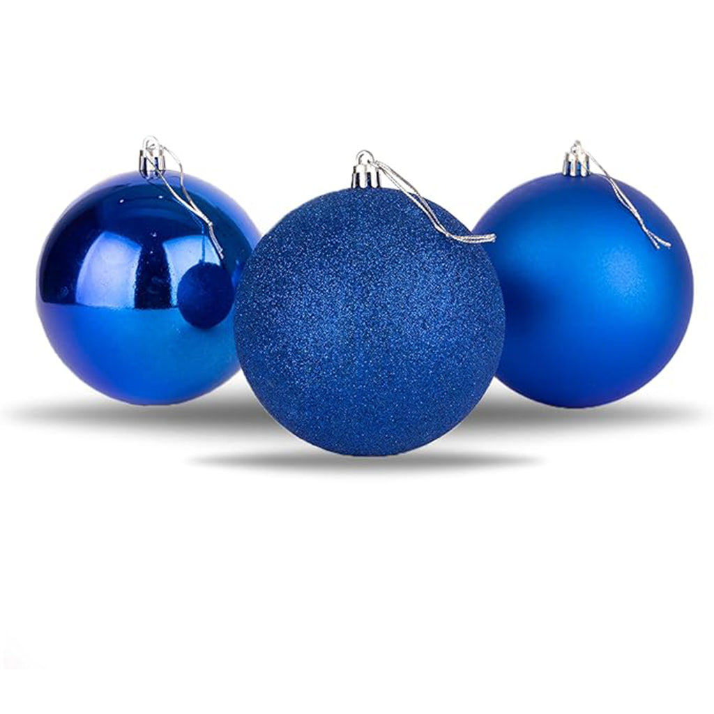10pc Christmas Bauble - 6cm - BLUE
