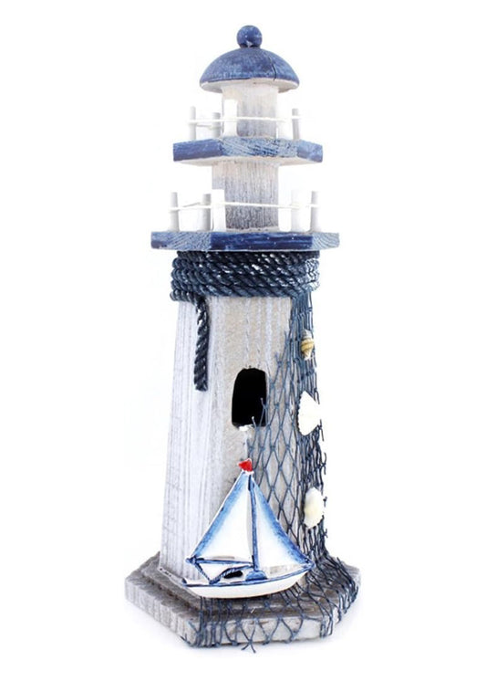 Wooden Lighthouse - Sail Boat