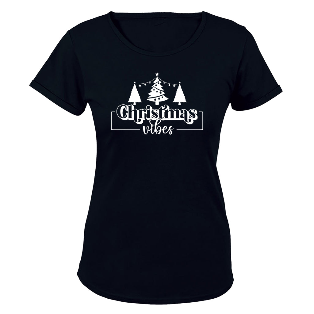 Bold Christmas Vibes Trees - Ladies - T-Shirt - BuyAbility South Africa