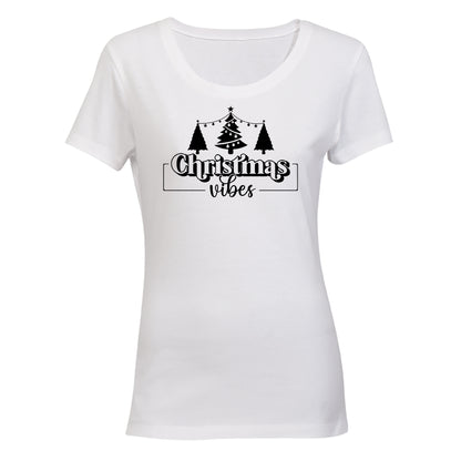 Bold Christmas Vibes Trees - Ladies - T-Shirt - BuyAbility South Africa