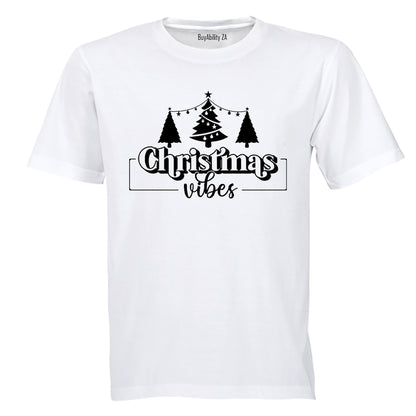 Bold Christmas Vibes Trees - Kids T-Shirt