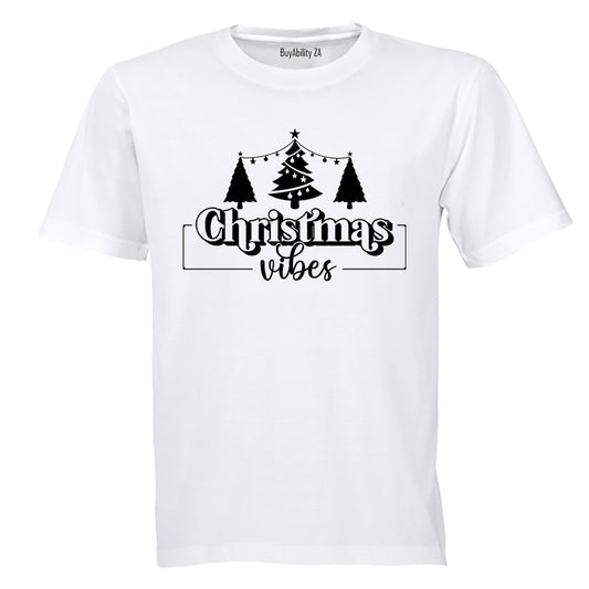 Bold Christmas Vibes Trees - Adults - T-Shirt