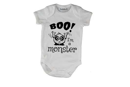 BOO, I'm a Monster - Halloween - Baby Grow