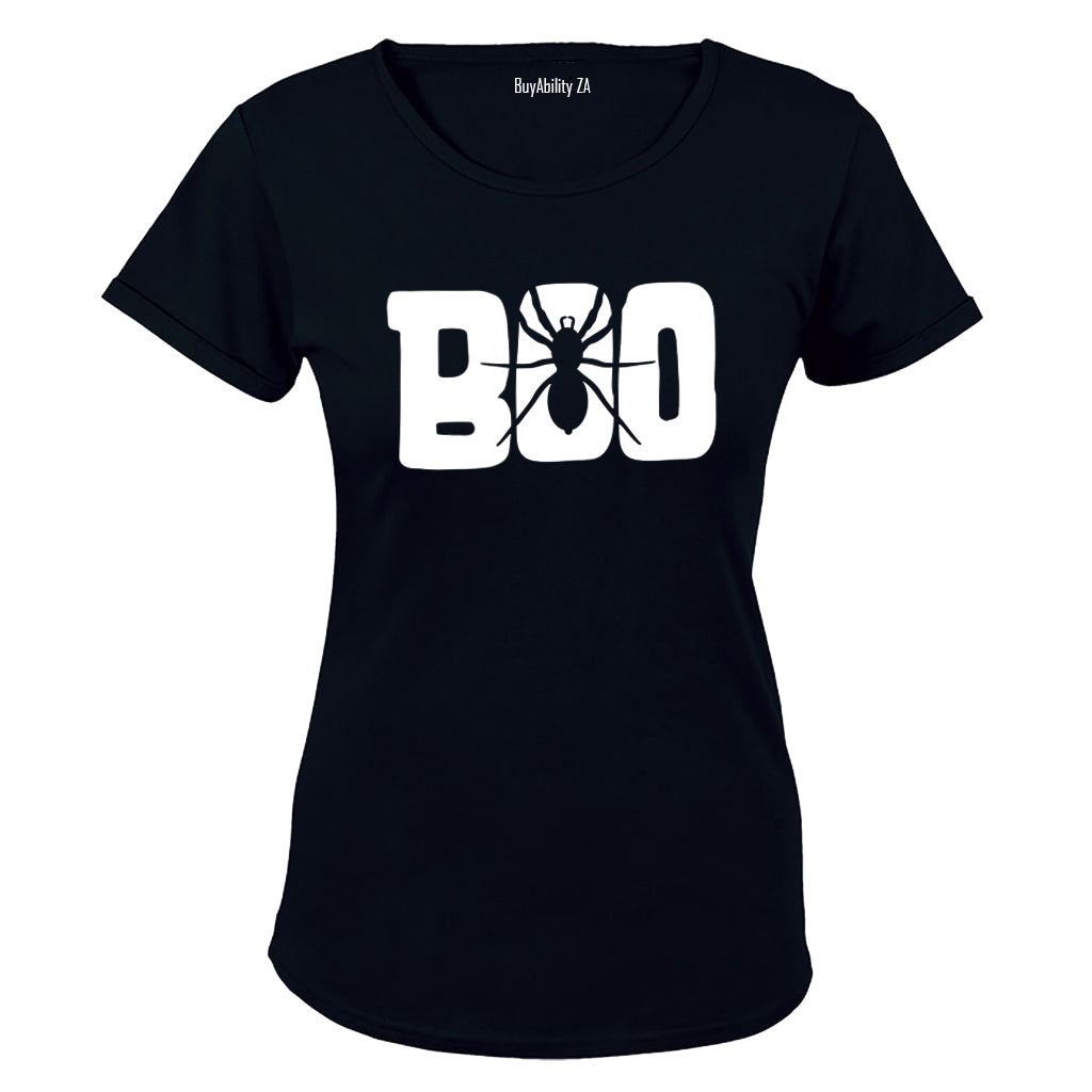 BOO - Halloween Spider - Ladies - T-Shirt