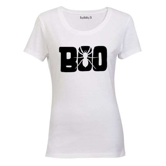 BOO - Halloween Spider - Ladies - T-Shirt