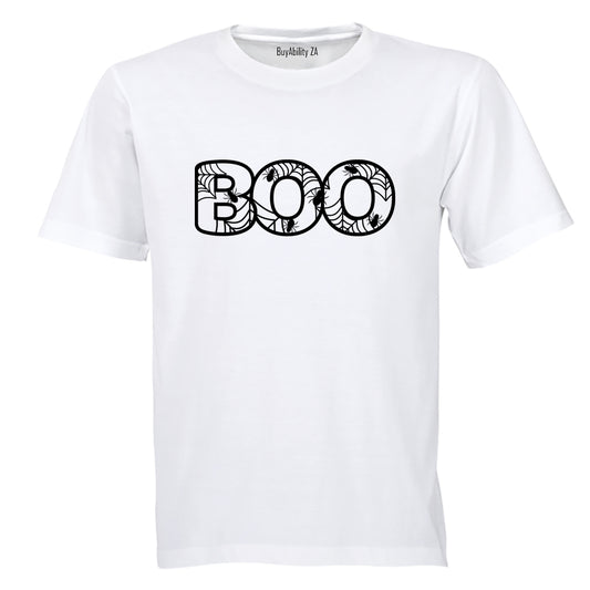 BOO Halloween Spiders - Adults - T-Shirt